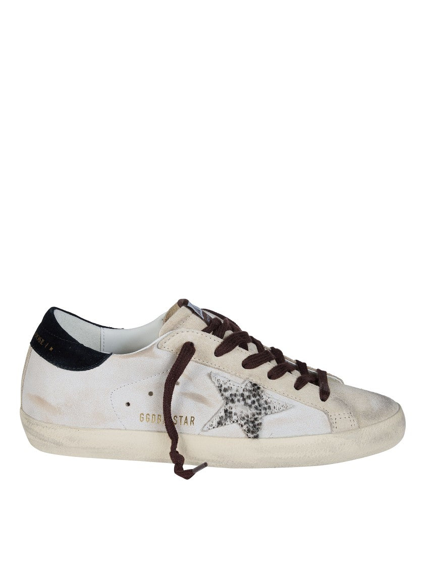 Golden Goose Super Star Suede Toe Tongue Heel Leather Upper Sneakers