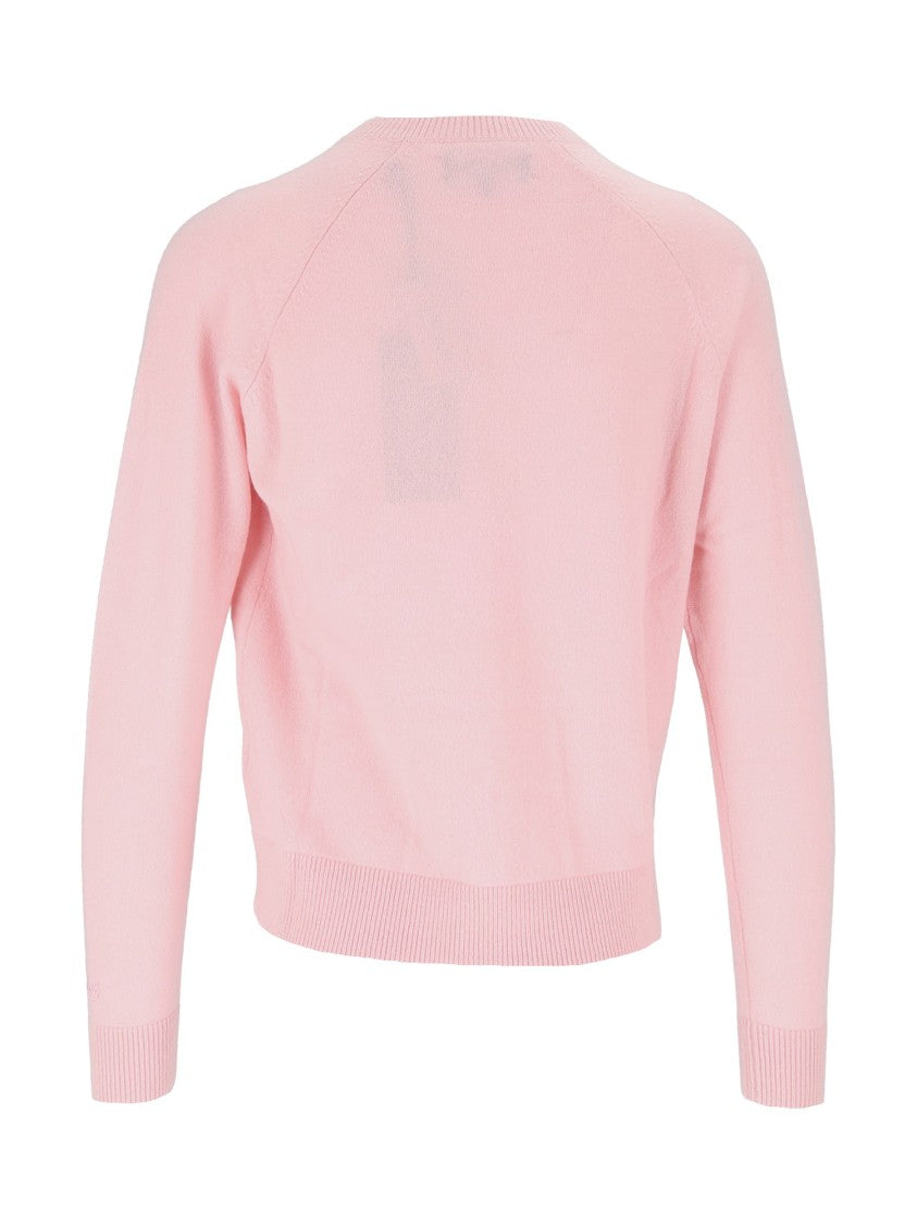 Mc2 Saint Barth Light Pink Delphine Soft Cashmere Oversized Sweater