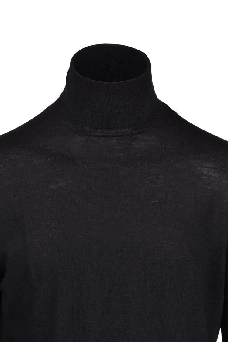 Ballantyne Wool Turtleneck - Black