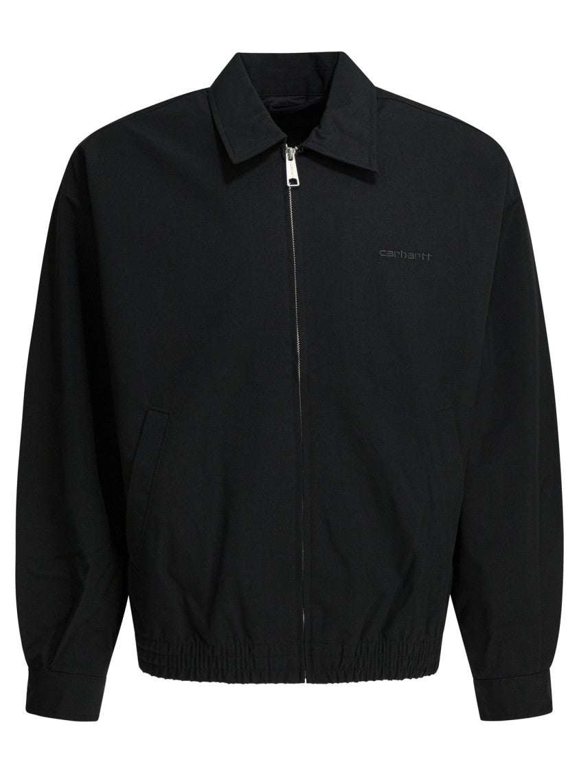 Carhartt Wip Regular Fit Black Nylon Canvas Light Jacket