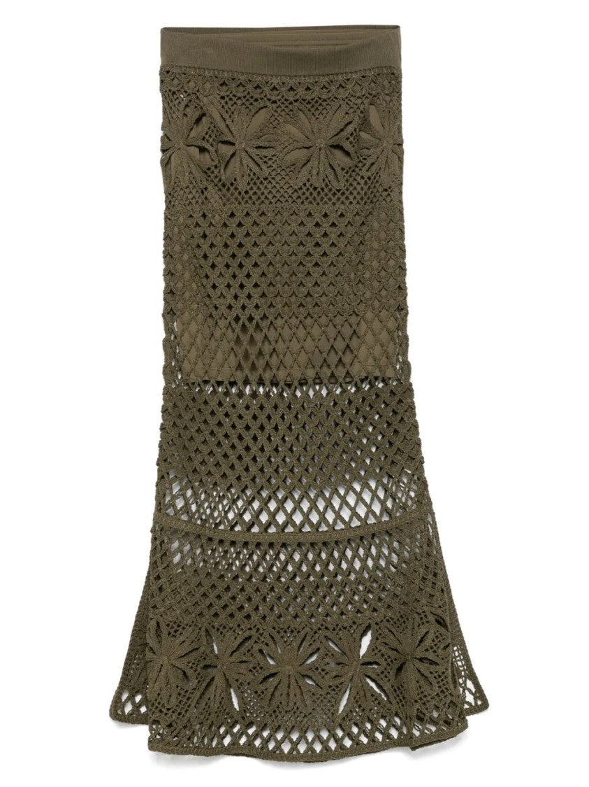 Pinko Crochet Midi Skirt