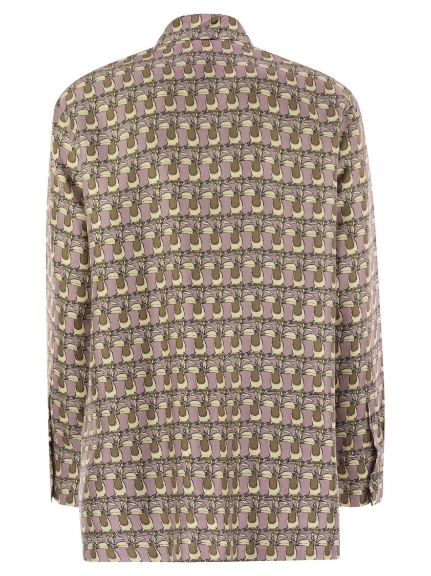 Max Mara Times - Reversible Printed Silk Shirt