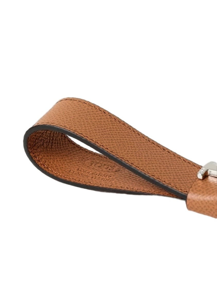 Tod's Leather Keyring With Textured Finish