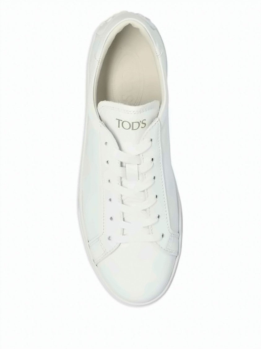 Tod's Calf Leather Sneakers With Lace-Up Design