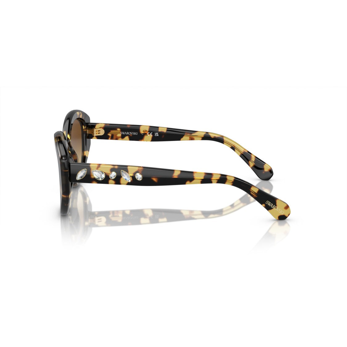 Swarovski 0Sk6005 Cat-Eye Sunglasses With Tortoiseshell Frame