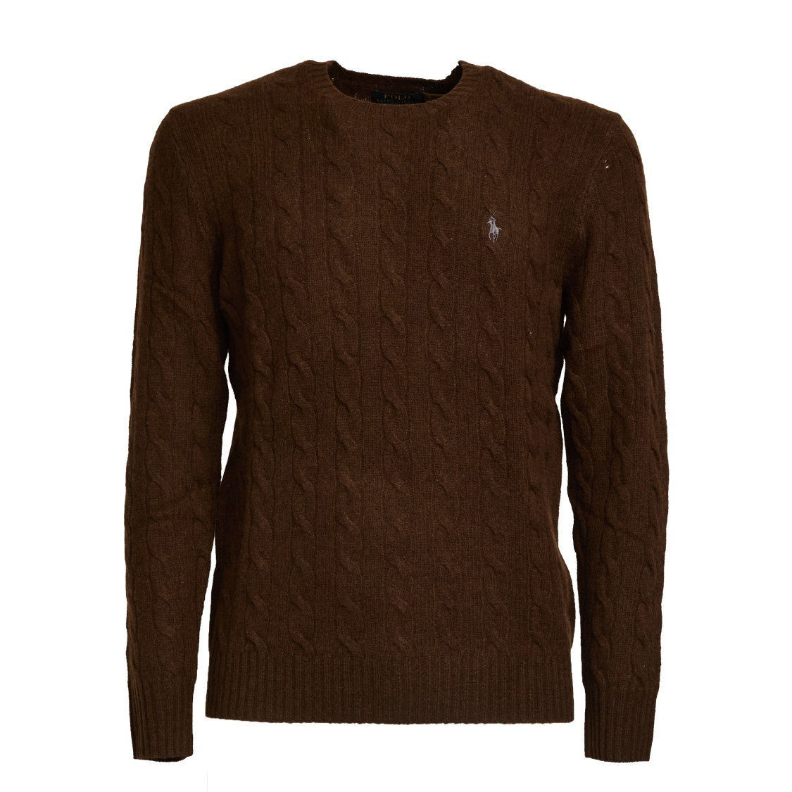 Polo Ralph Lauren Cable Knit Crew Neck Sweater In Wool