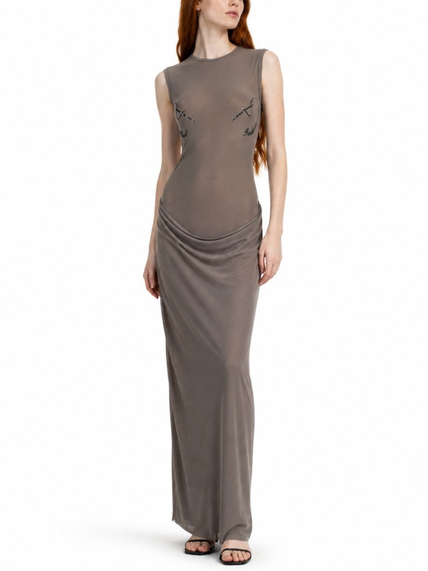 Jean Paul Gaultier Needles Maxi Dress
