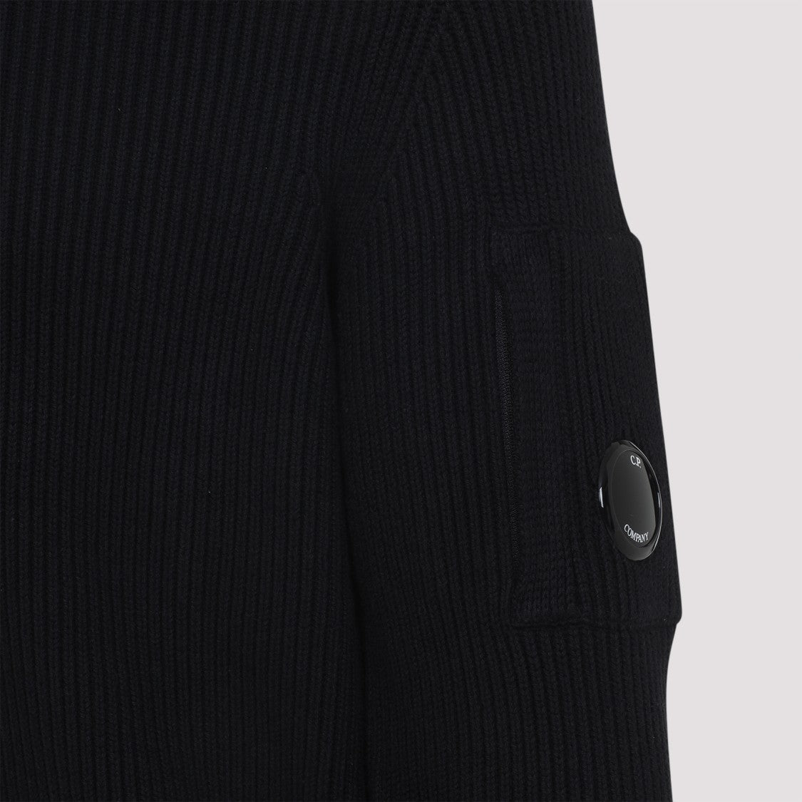 C.P. Company Ribbed Knit Sweater With High Collar