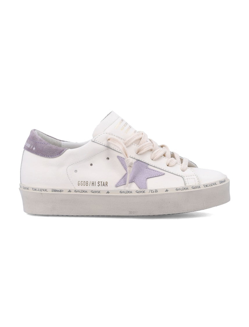 Golden Goose Hi Star Low-Top Distressed Sneakers