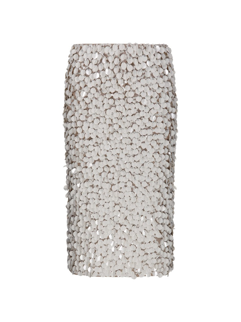 Parosh Textured Fitted Skirt