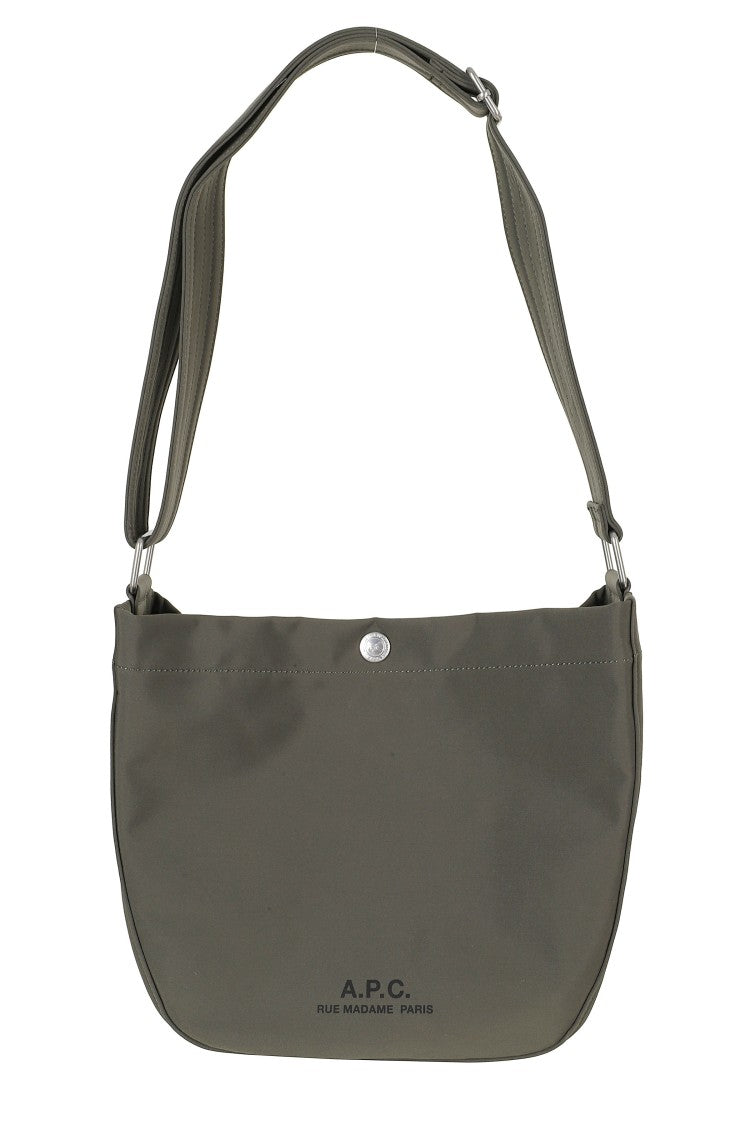 A.P.C. Small Journal Green Snap Shoulder Bag