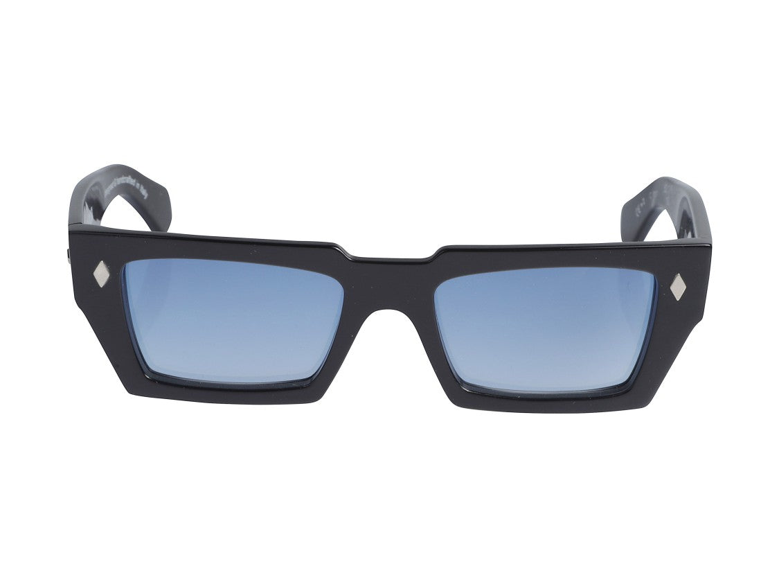 Kador Blue Disko Gradient Oversized Square Sunglasses
