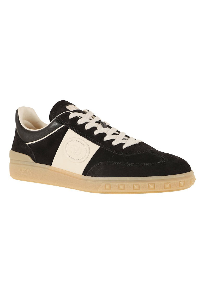 Valentino Garavani Low-Top Upvillage Split-Nappa Calfskin Sneakers