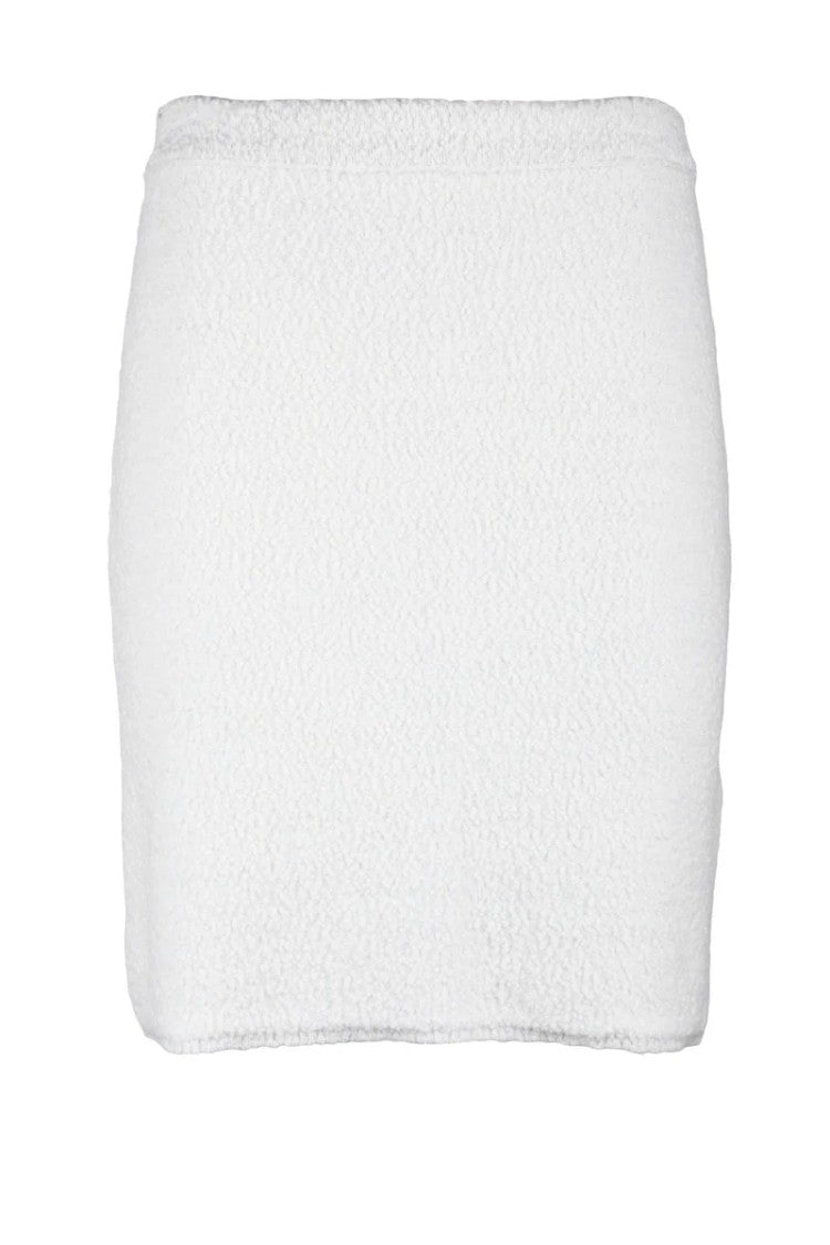 Antonino Valenti High Waist Wool Skirt - White