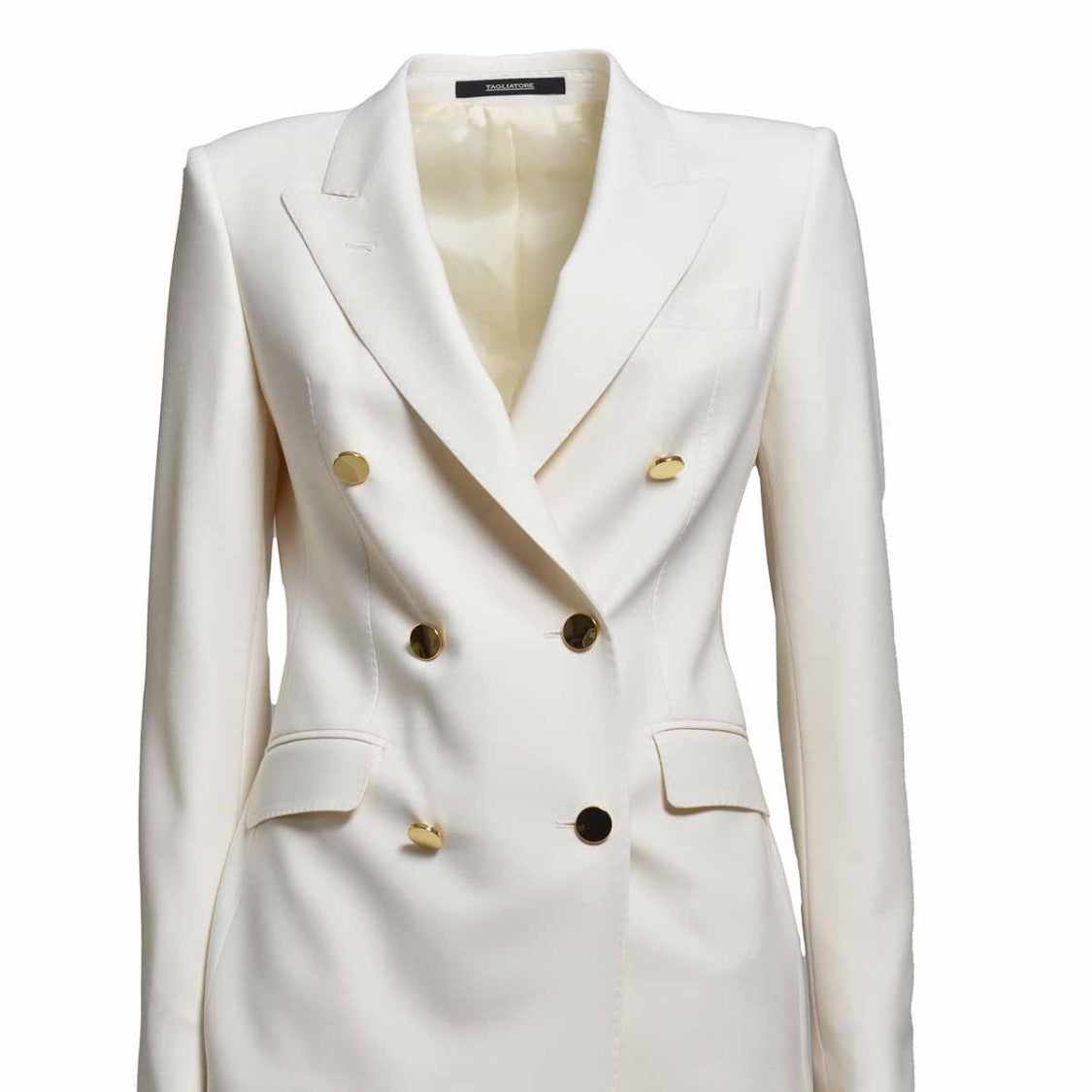 Tagliatore Paris Suit In Cream White Wool