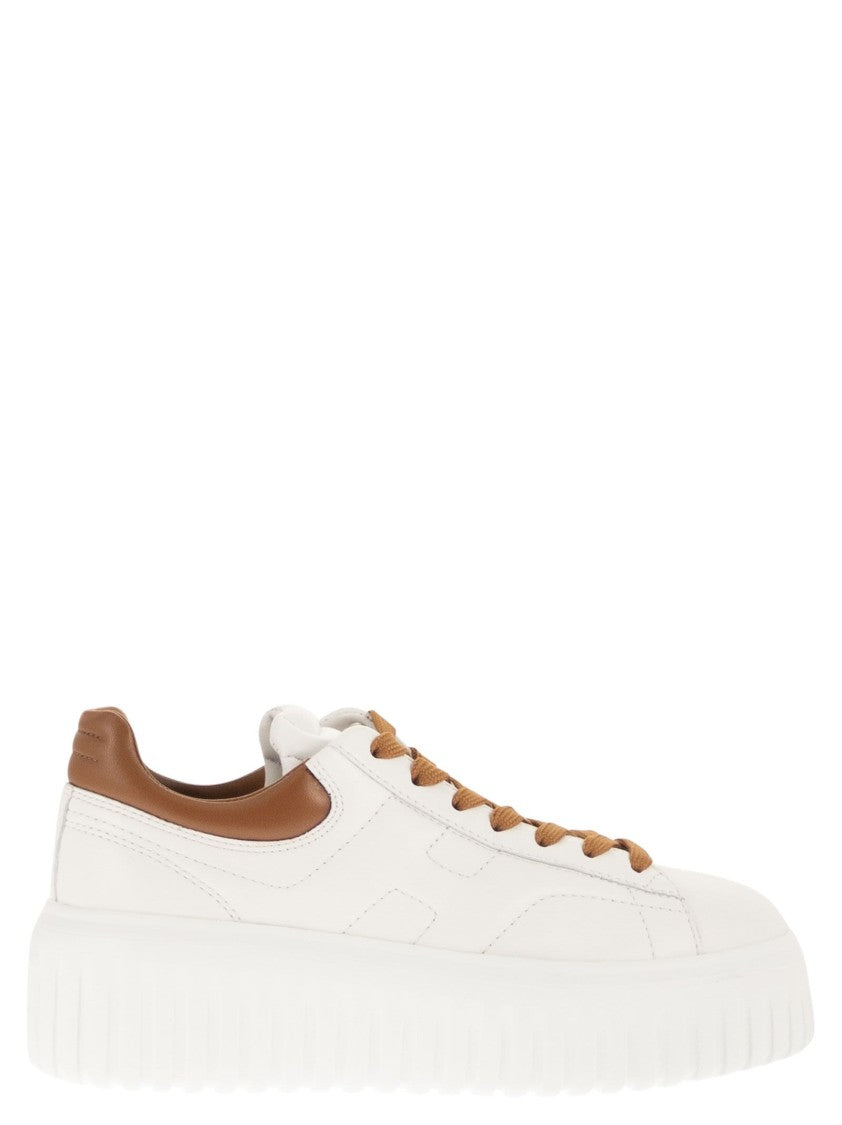 Hogan Nappa Leather H-Stripes Sneakers