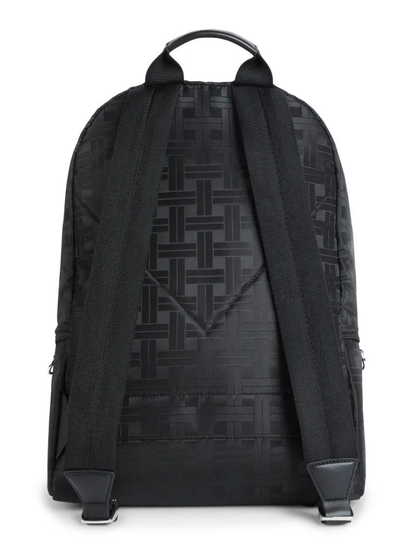 Kenzo Neutrals Walls Woven Pattern Polyester Backpack