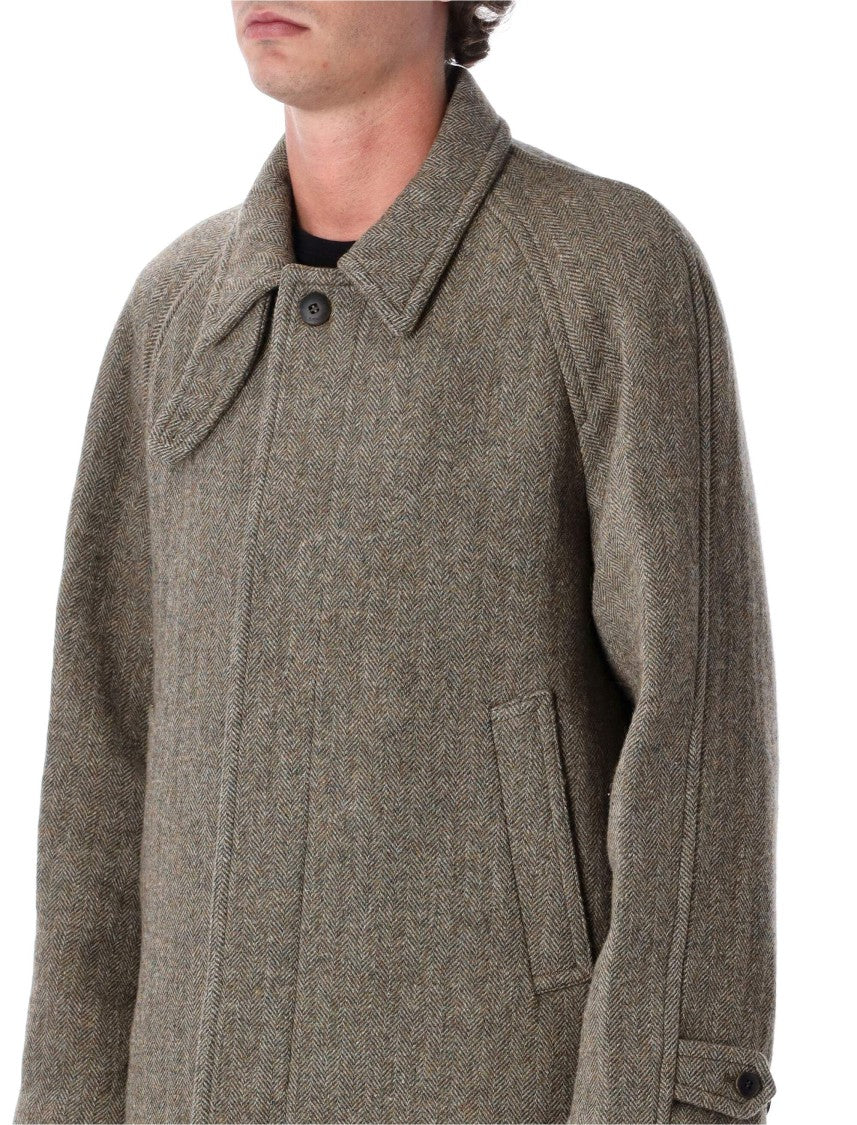 Tonywack Herringbone Pattern Monobreast Coat