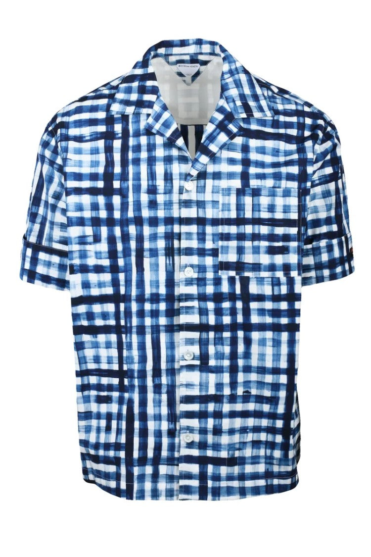 Bottega Veneta Cotton Shirt - White/Blue