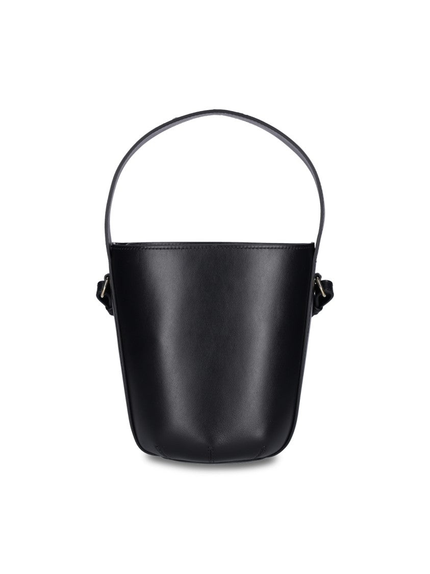 Chloé Black Sense Mini Leather Bucket Bag
