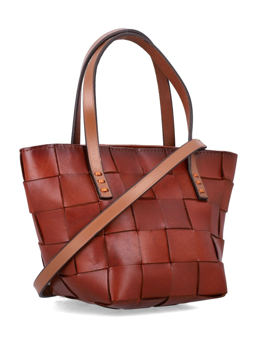Dragon Diffusion Japan Mini Woven Leather Handbag