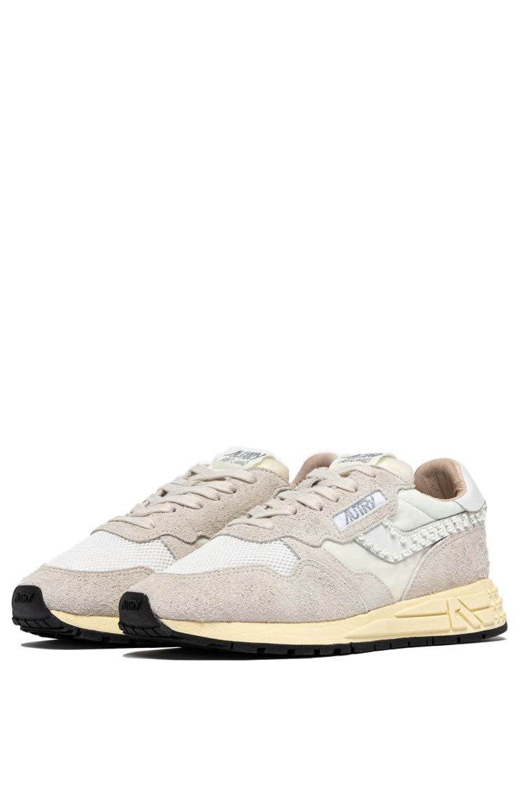 Autry Reelwind Suede Mesh Beaded Sneakers