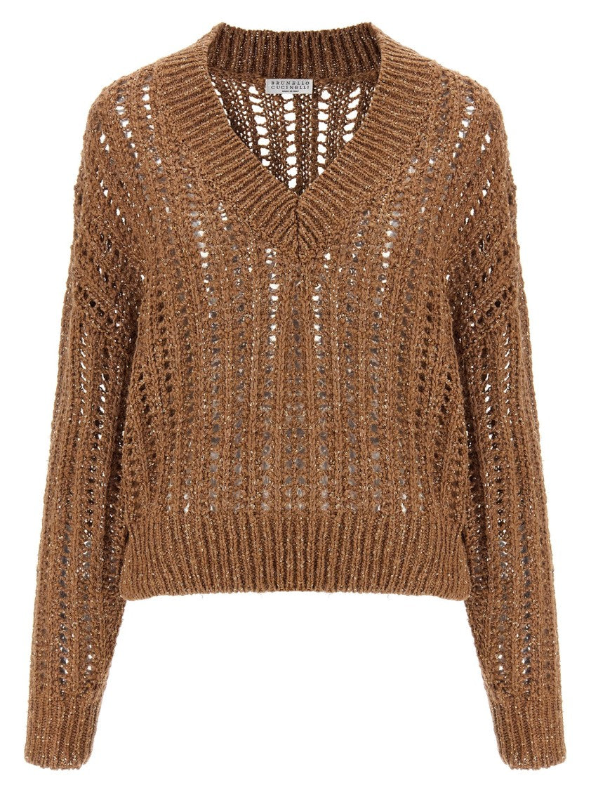 Brunello Cucinelli 'Rustic Dazzling Net' Sweater