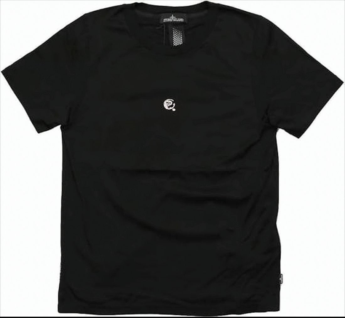 Stone Island Black Short-Sleeve T-Shirt With Subtle Logo Detail
