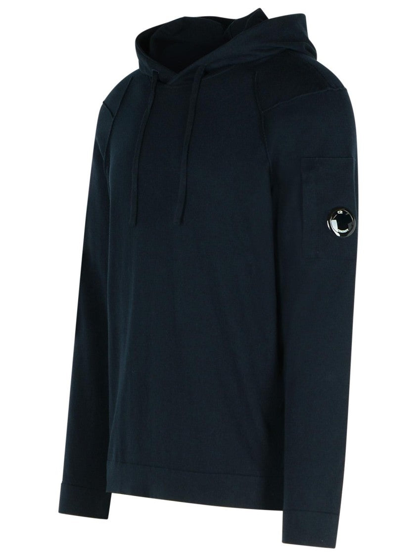 C.P. Company Lens' Blue Cotton Sweatshirt