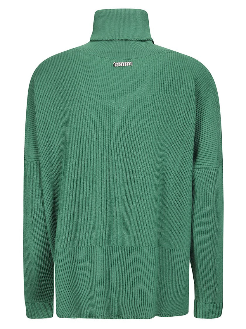 Archiviob Ribbed Merino Wool Turtleneck With High Neckline