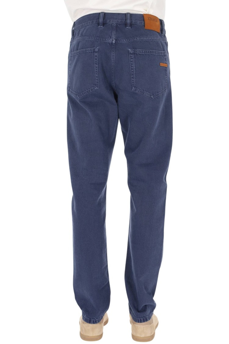 Zegna Roccia Marble Cotton Five-Pocket Pants