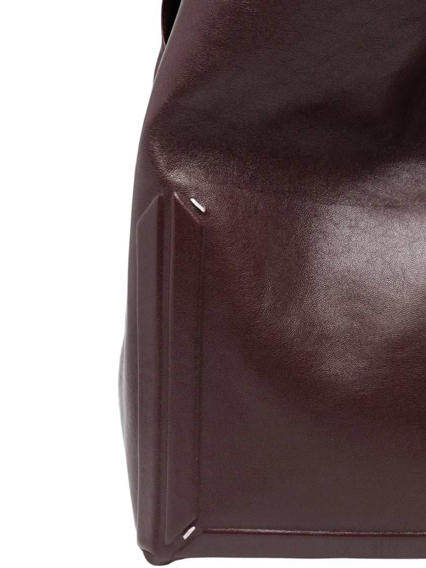 Maison Margiela Large Slouchy Glossy Leather Shoulder Bag