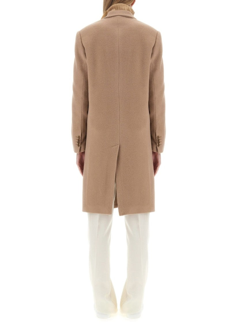 Aspesi Classic Oversize Coat With Notched Lapel
