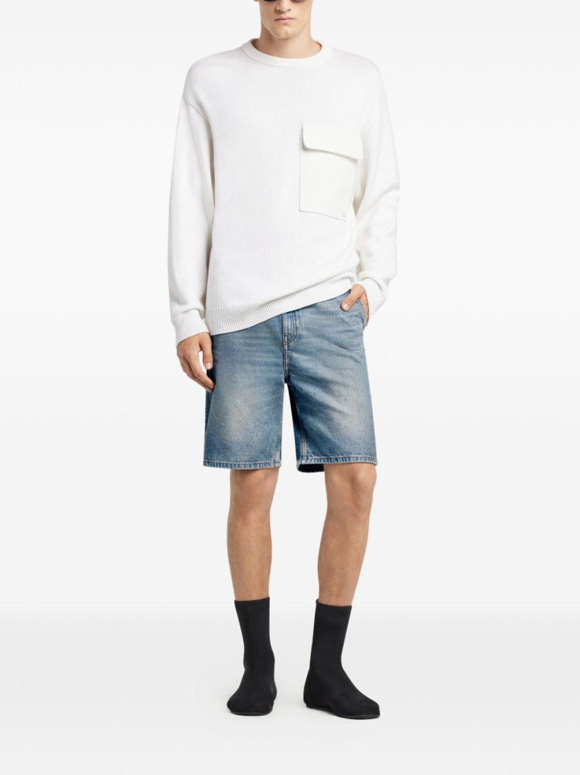 Courrèges Mid-Blue Denim Shorts