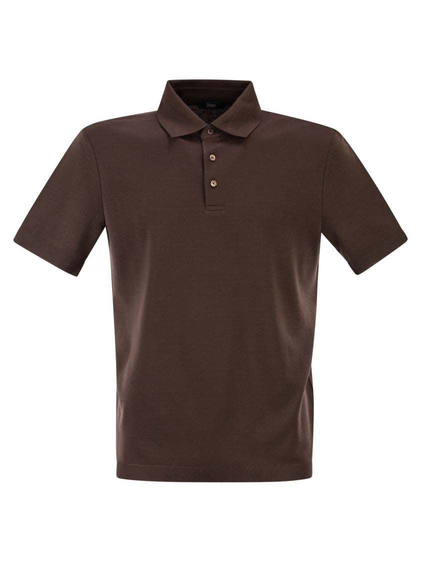 Herno Cotton Jersey Polo Shirt