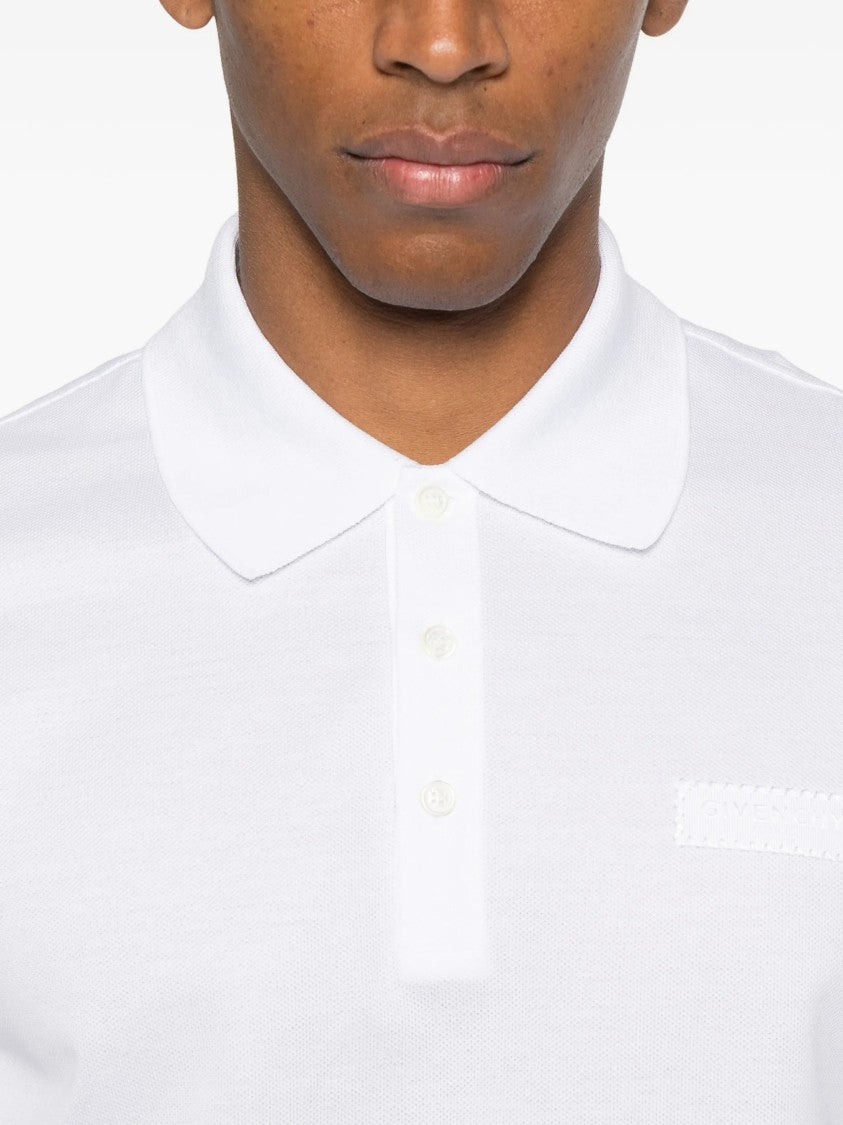 Givenchy Regular Fit Minimalist Cotton Pocket Polo