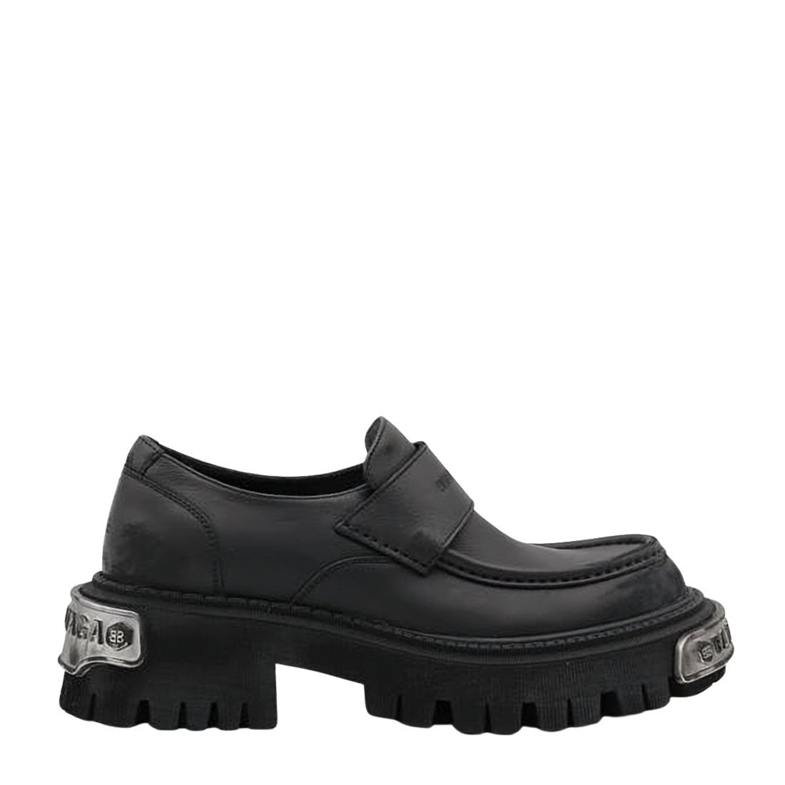 Balenciaga Penny Loafers With Chunky Sole And Metallic Accents