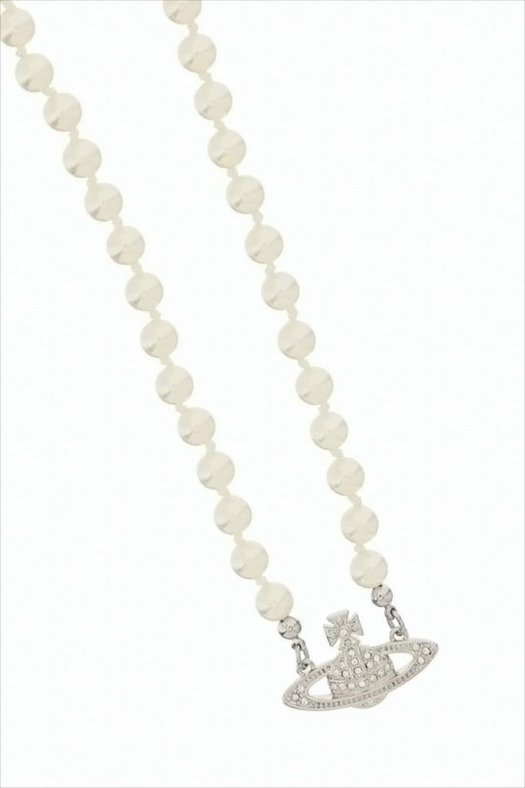 Vivienne Westwood String Bead Necklace With Unique Pendant Detail