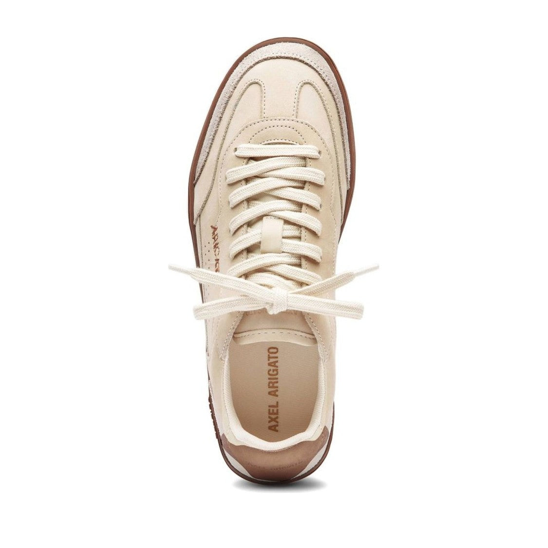 Axel Arigato Grey Dice Perforated Side Details Leather Sneakers