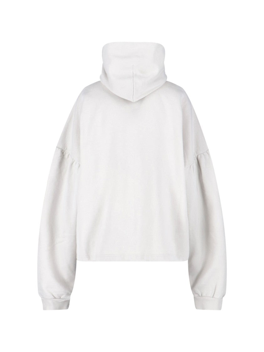 Balenciaga Logo Hoodie – White