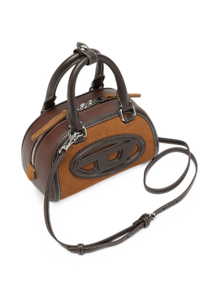 Diesel Oval Patch Structured Dual Handle Handbag