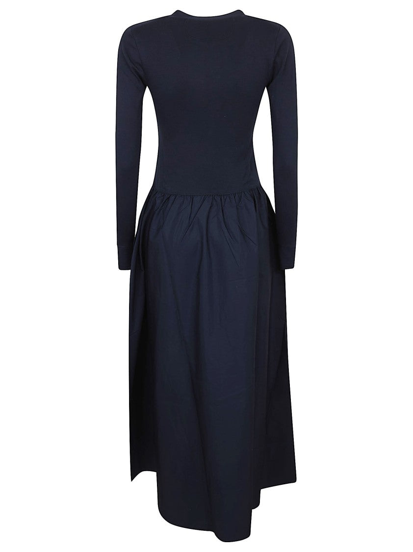 Polo Ralph Lauren Knit Top With Flowing Woven Skirt Dress