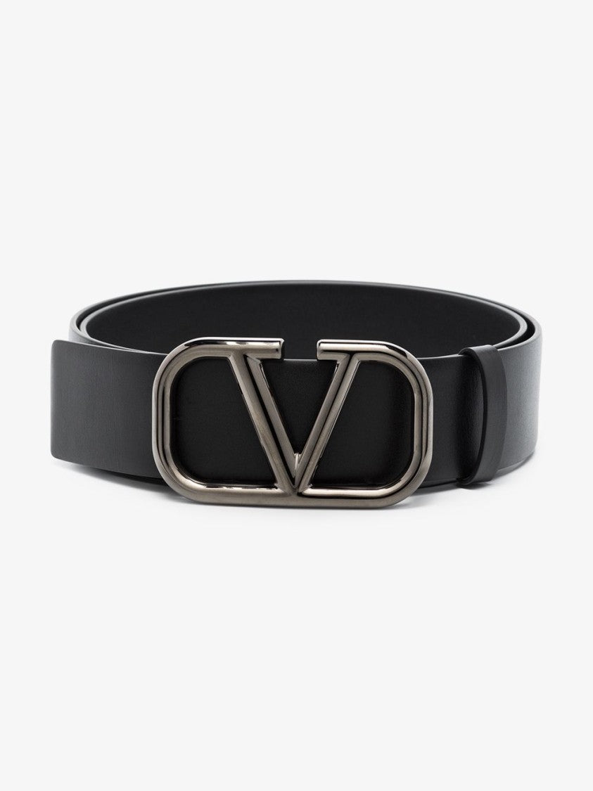 Valentino Black Leather Belt