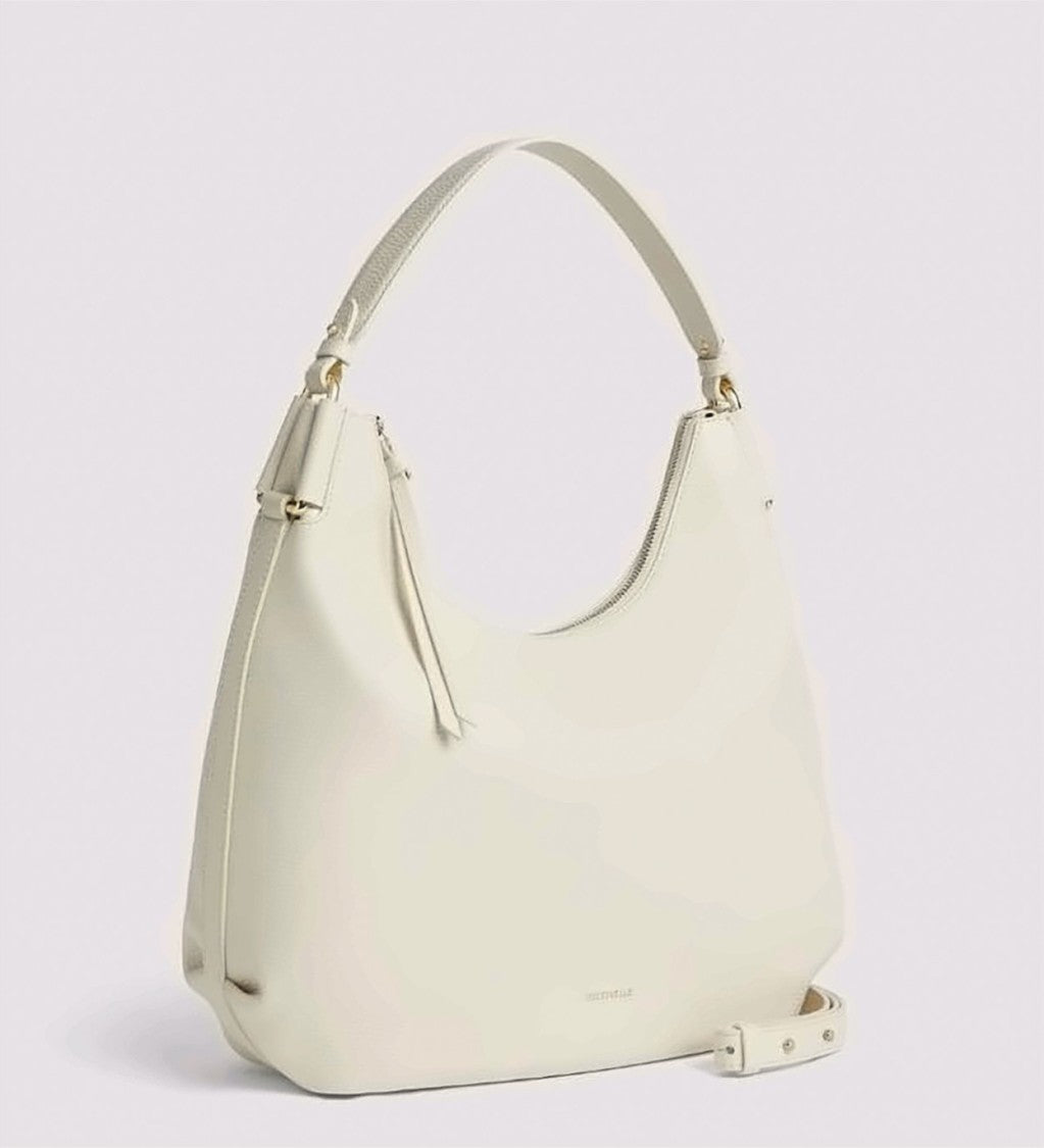 Coccinelle Leather Adjustable Strap Zip Shoulder Bag