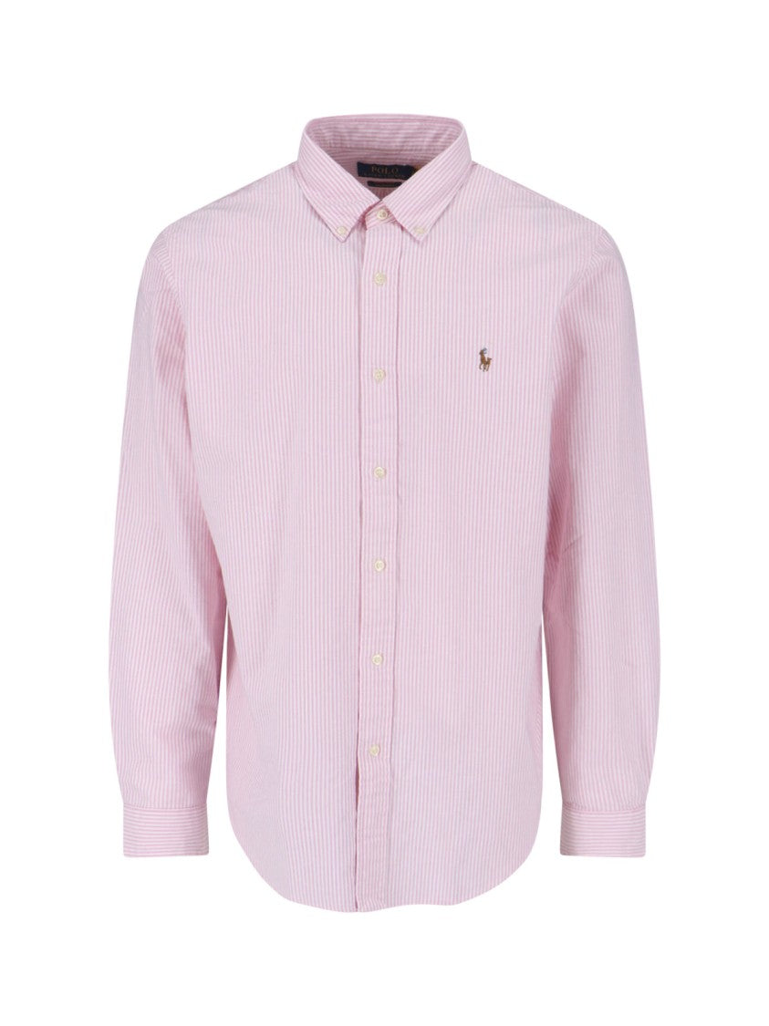 Polo Ralph Lauren Classic Button-Down Pink Shirt With Long Sleeves