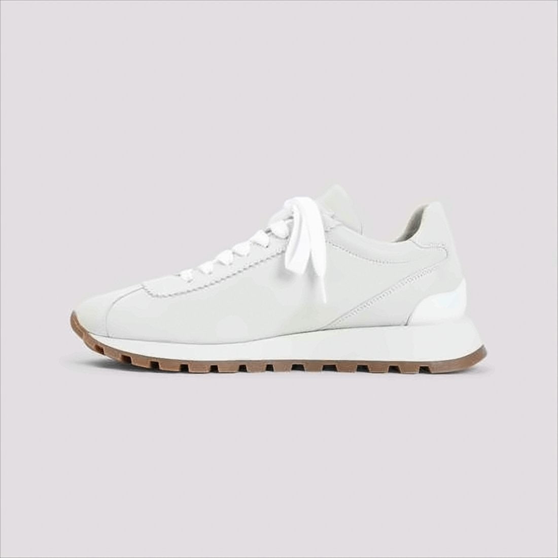 Brunello Cucinelli Suede Sneakers With Contrasting Rubber Sole