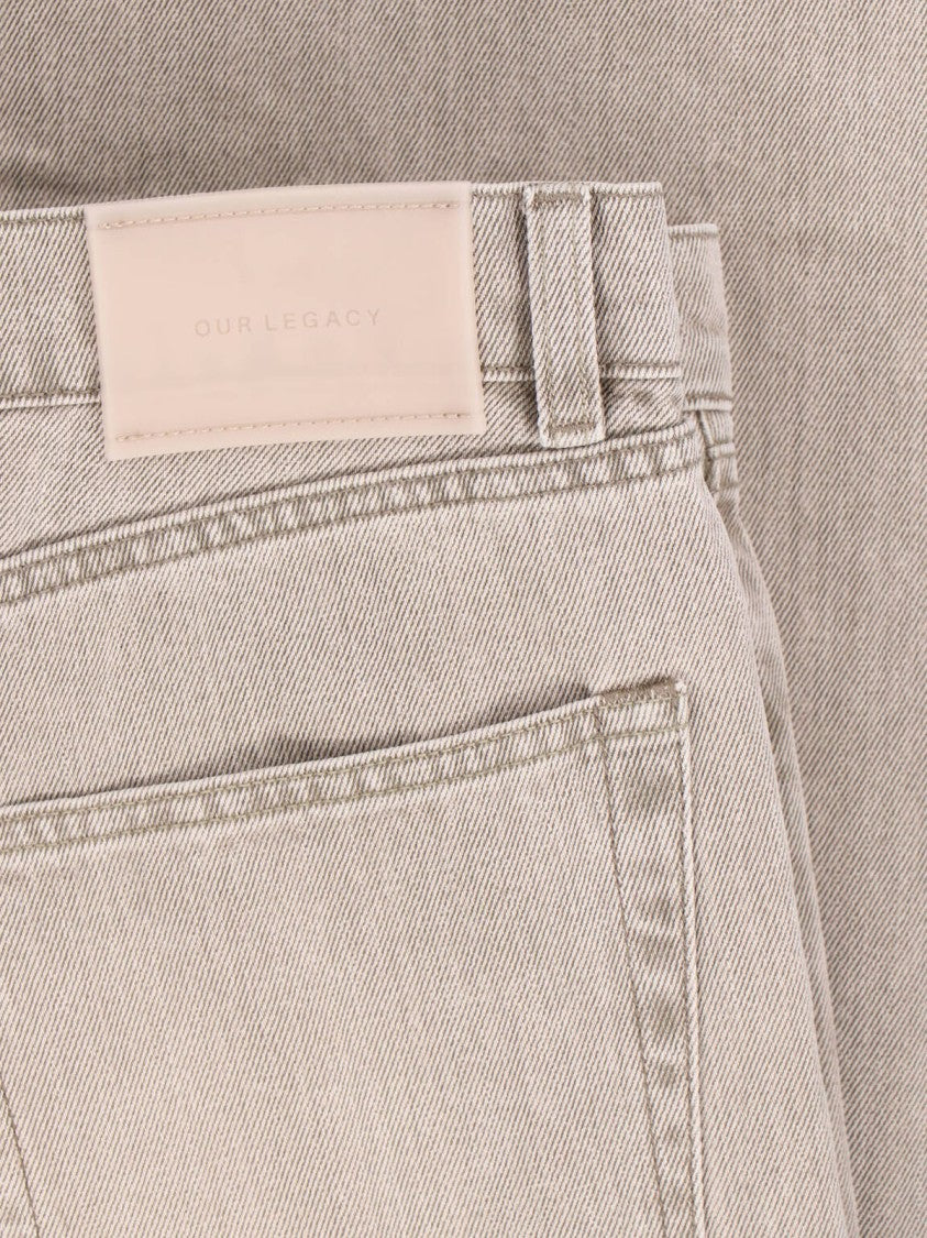 Our Legacy Gray First Cut Organic Cotton Jeans