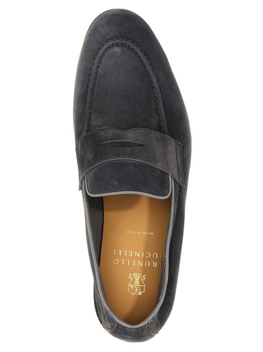 Brunello Cucinelli Soft Suede Loafers