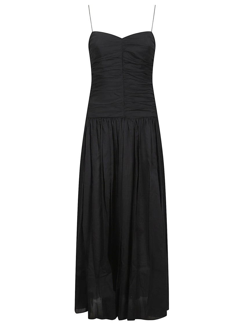 Matteau Agthered Drop Gathered Midi Dress