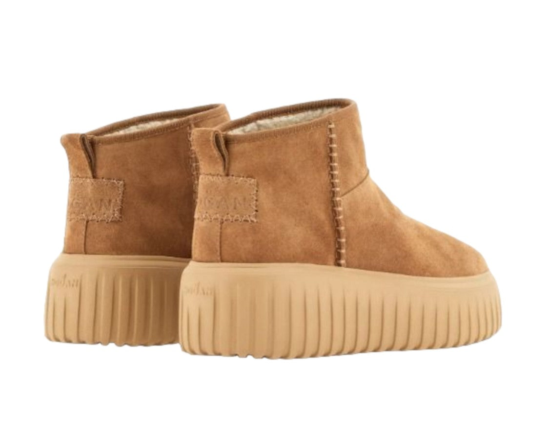 Hogan Smooth Suede Ankle Boots